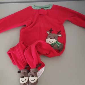 Christmas footie pajamas